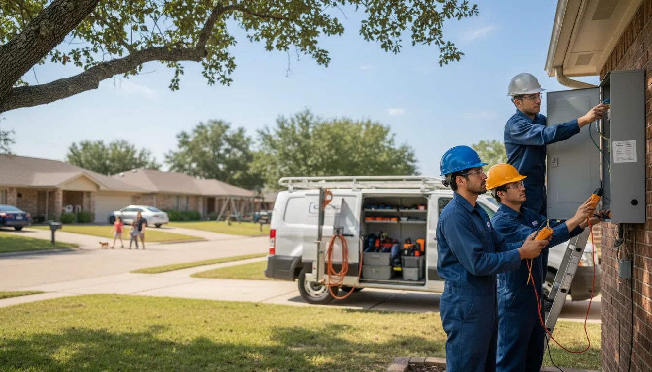 Certified electrician providing emergency electrical services in Coyanosa, TX